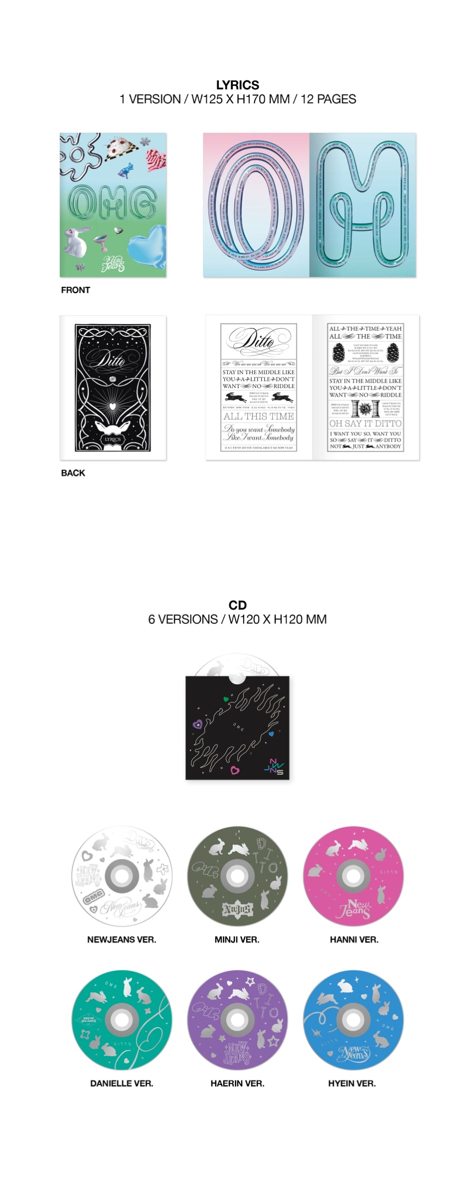 NEWJEANS - OMG (Message Card ver)