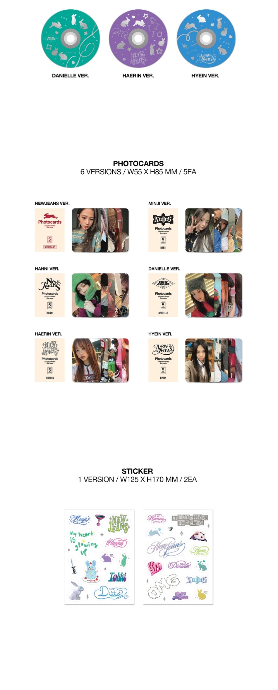 NEWJEANS - OMG (Message Card ver)